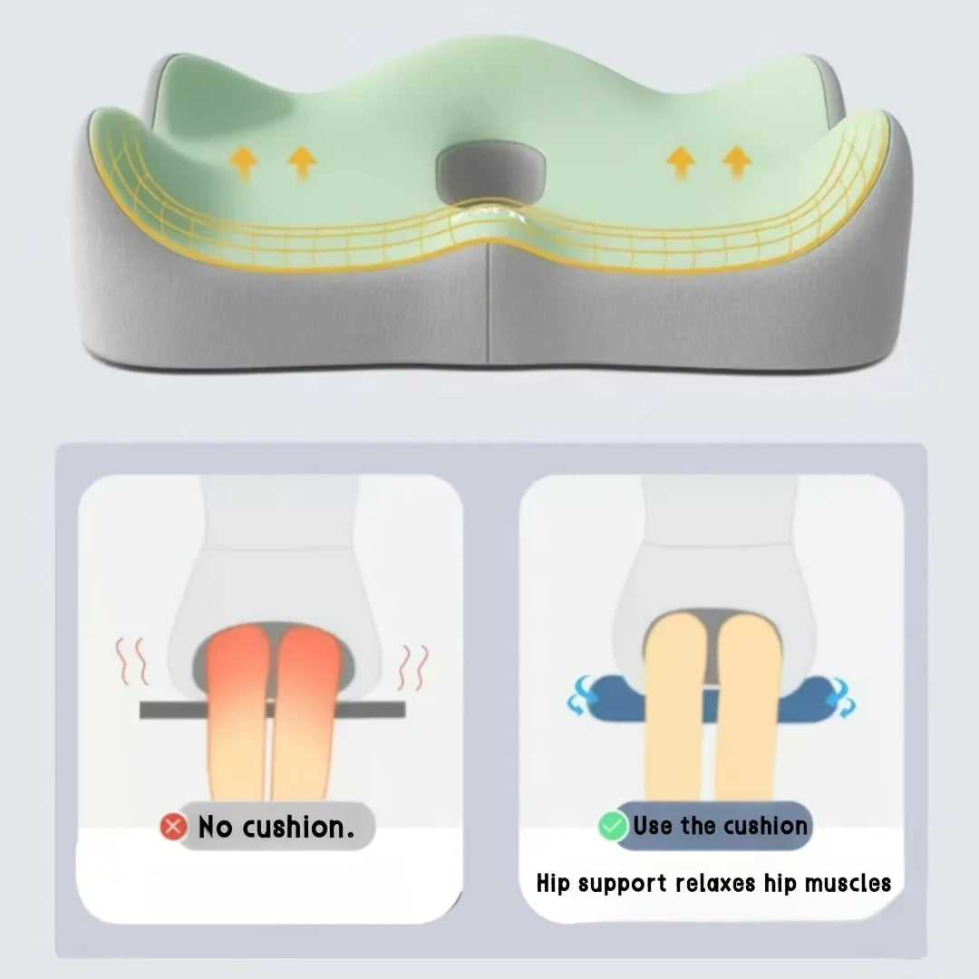 Orthopedic Seat Cushion for Back Pain Relief